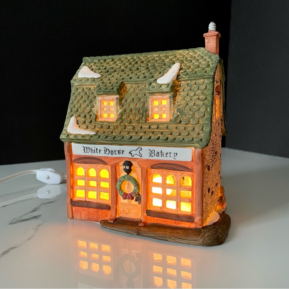 "White Horse Bakery" Dickens Snow Village by Dept. 56